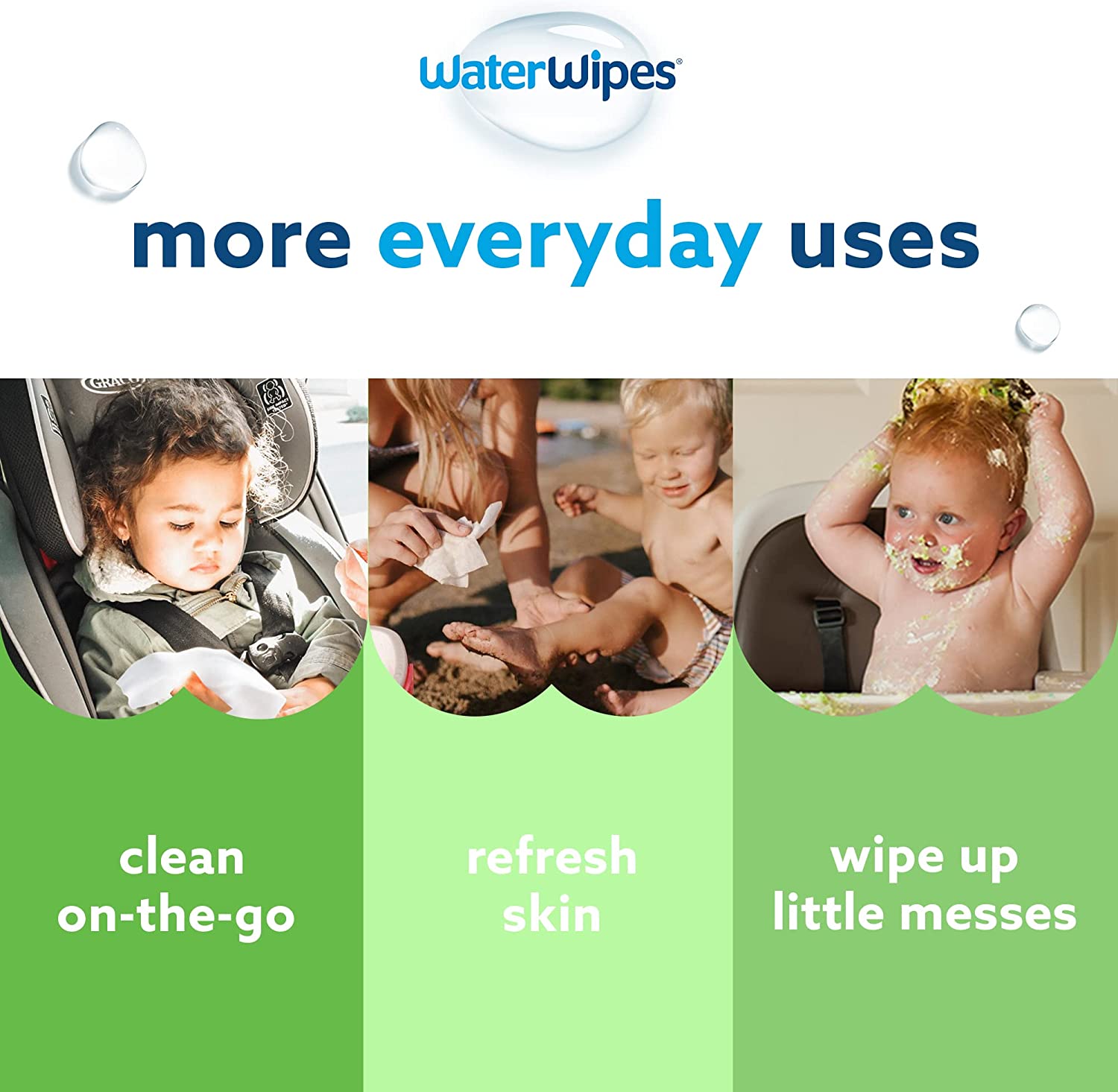 WaterWipes Plastic-Free Textured Clean, Toddler & Baby Wipes, 99.9% Water Based Wipes, Unscented & Hypoallergenic for Sensitive Skin, 240 Count (4 packs), Packaging May Vary - Image 6